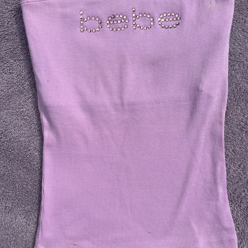Bebe Lavender Classic Tube Top.   Size M